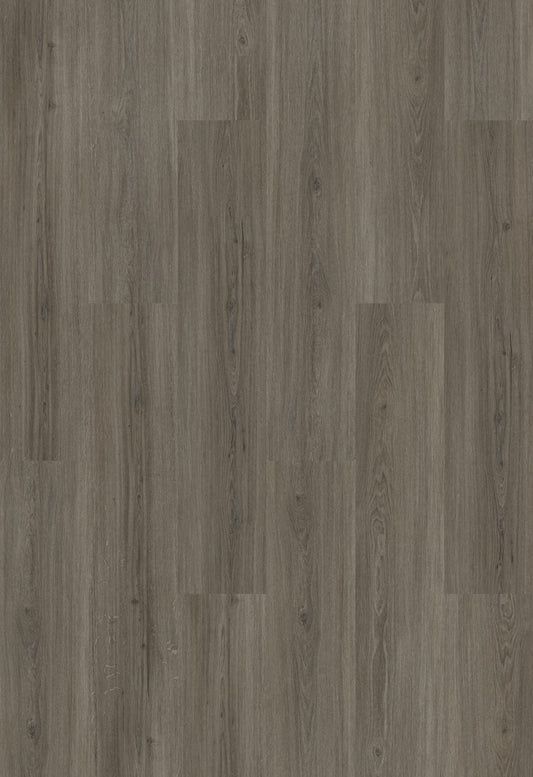 INKU Homeline 55 Dryback 55-17 Eiche Greige Klebevinyl, Dekoransicht mit ruhiger grau-beiger Eichenzeichnung