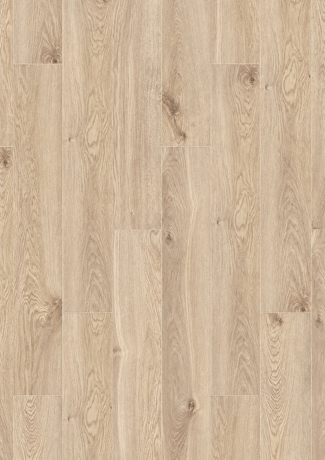 INKU HOMEline Classic V4 32NP 3646 Oak Venus Light Laminat als helle Eichen-Dekoransicht mit sanfter Maserung.