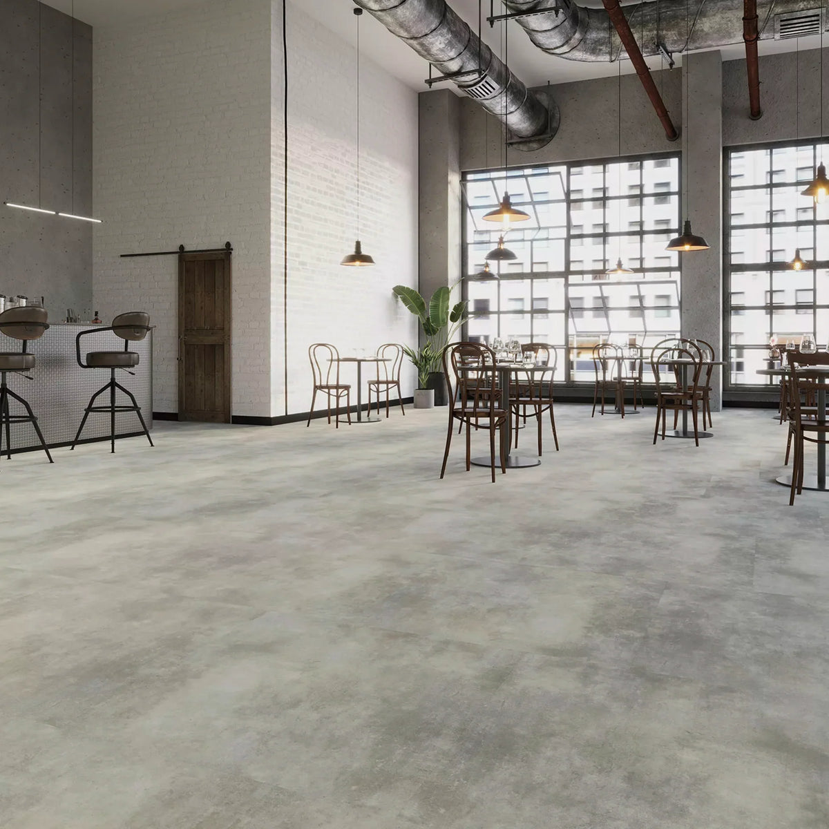 JOKA Design 555 Click 607 Industrial Concrete Light Klick Vinyl