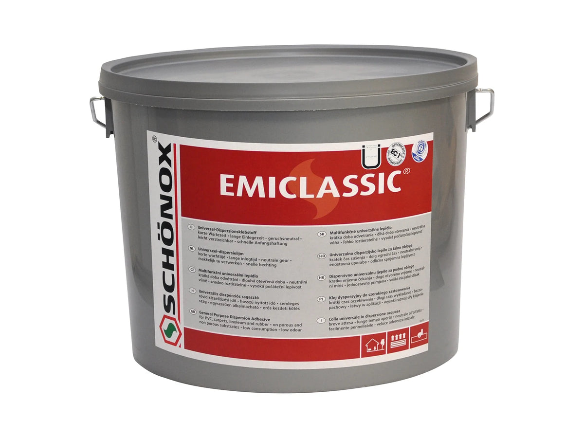 Schönox Emiclassic Universal-Dispersionsklebstoff im 14 kg-Gebinde